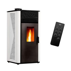 Sannover Anita salamandra a pellets 15 kW branca