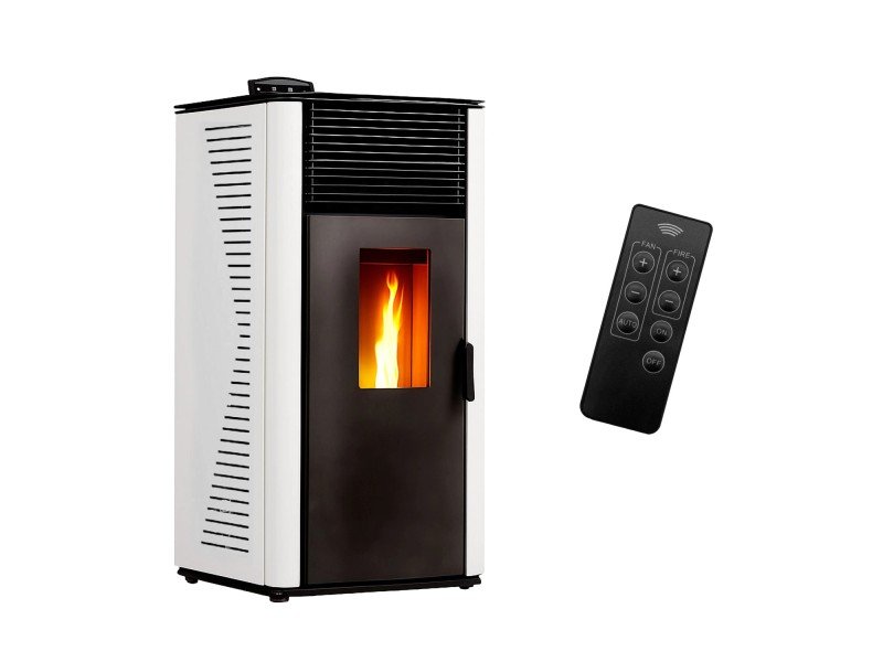 Sannover Anita salamandra a pellets 12,2 kW branca