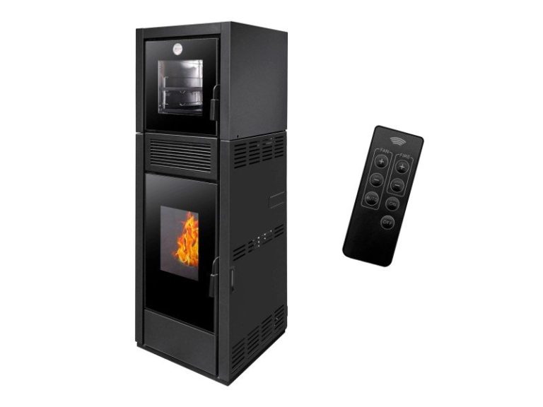 Sannover Ardoria salamandra a pellets com forno 13 kW
