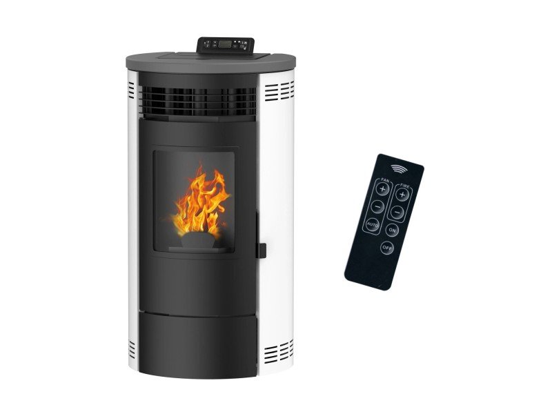 Sannover Flavia salamandra a pellets de ar 15 kW branca