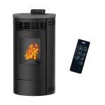 Sannover Salamandra a pellets de ar Flavia 9,5 kW preta