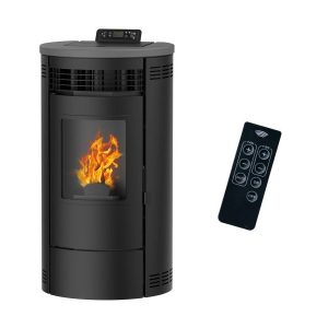 Sannover Salamandra a pellets de ar Flavia 9,5 kW preta