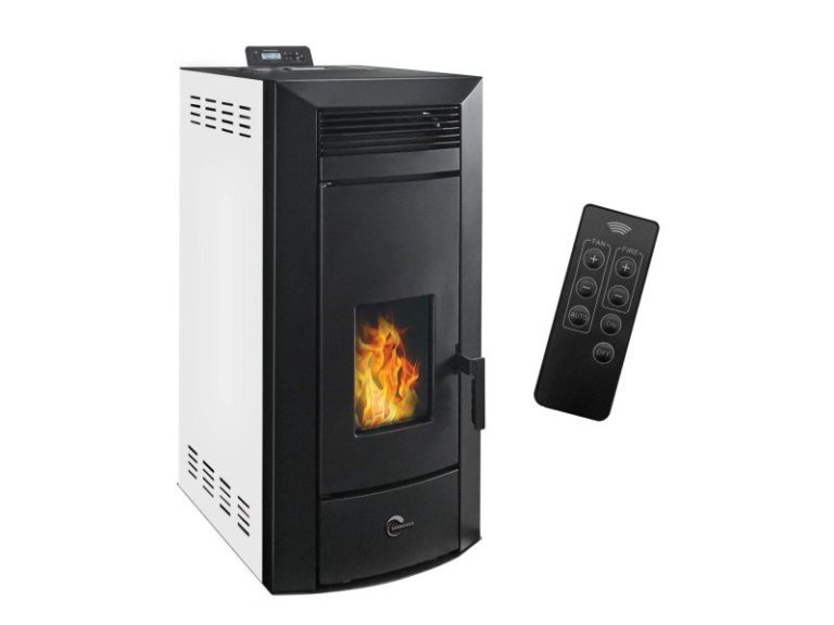 Sannover Kleona salamandra hidro a pellets 22,7 kW branca