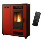Sannover Slim Astral salamandra a pellets de ar 12,2 kW Bordeaux