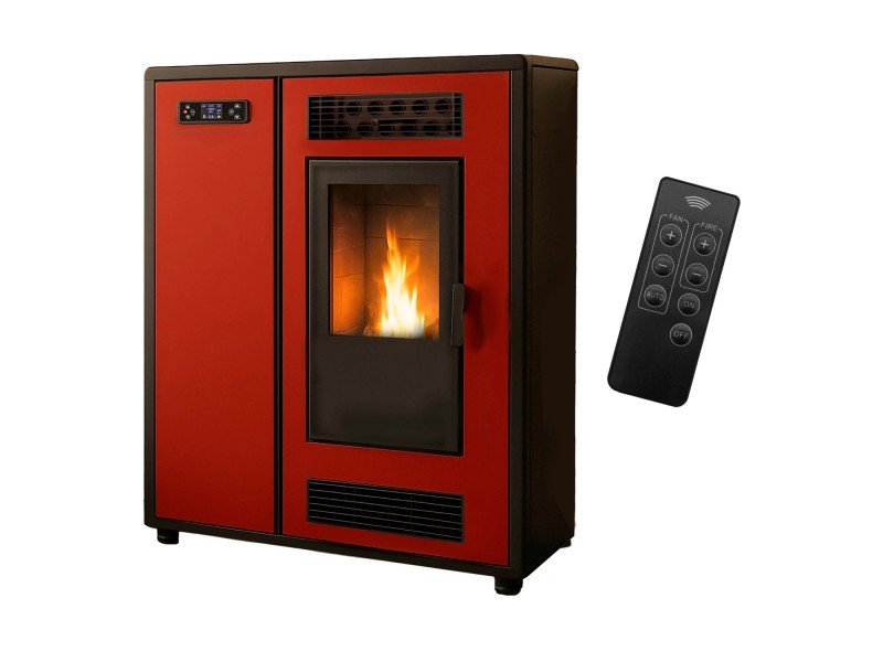 Sannover Slim Astral salamandra a pellets de ar 12,2 kW Bordeaux