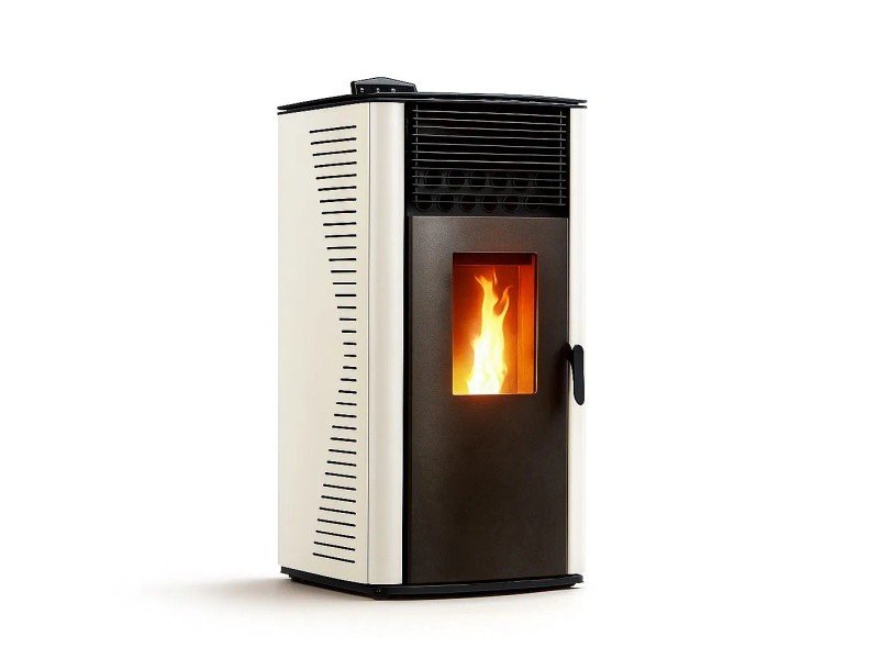 Sannover Anita salamandra a pellets 12,2 kW branca