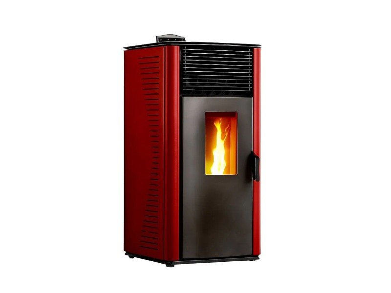Sannover Anita salamandra a pellets 12 kW Bordeaux