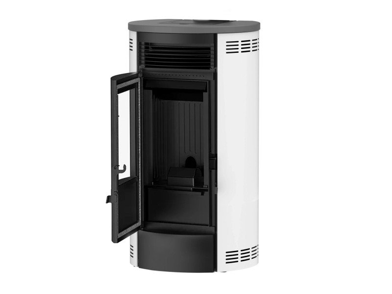 Sannover Flavia salamandra a pellets de ar 15 kW branca