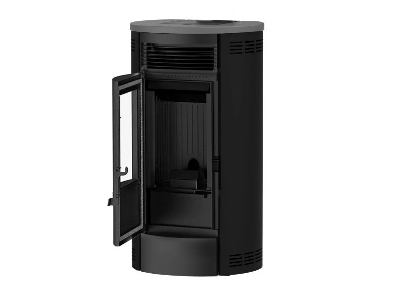 Sannover Salamandra a pellets de ar Flavia 9,5 kW preta