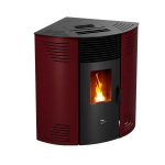 Sannover Iseos salamandra a pellets de canto 12,2 kW Bordeaux