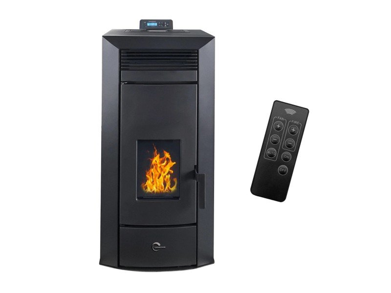 Sannover Kleona salamandra hidro a pellets 22,7 kW branca