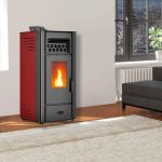 Sannover Anita salamandra a pellets 10 kW Bordeaux