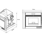 Sannover Inserto a pellets Idelya 9 kW