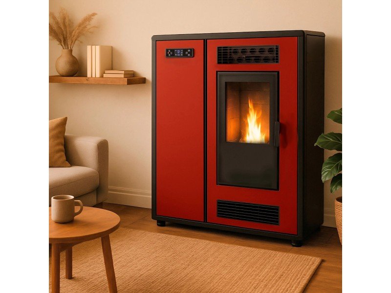Sannover Slim Astral salamandra a pellets de ar 12,2 kW Bordeaux