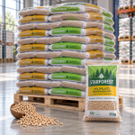 Starforest pellets de madeira – 70 sacos de 15 kg – palete 1.050 kg – 100 % madeira de coníferas – DINplus