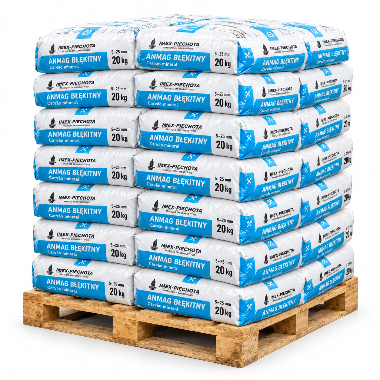 Carvão mineral 5–25 mm – 50 × 20 kg – Nuss 5