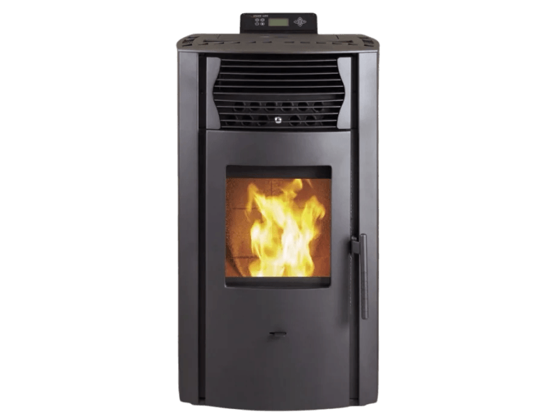 SCHENGER Salamandra a pellets HP51 preta 8,8 kW A+ totalmente automática Wi-Fi + ECO + TIMER