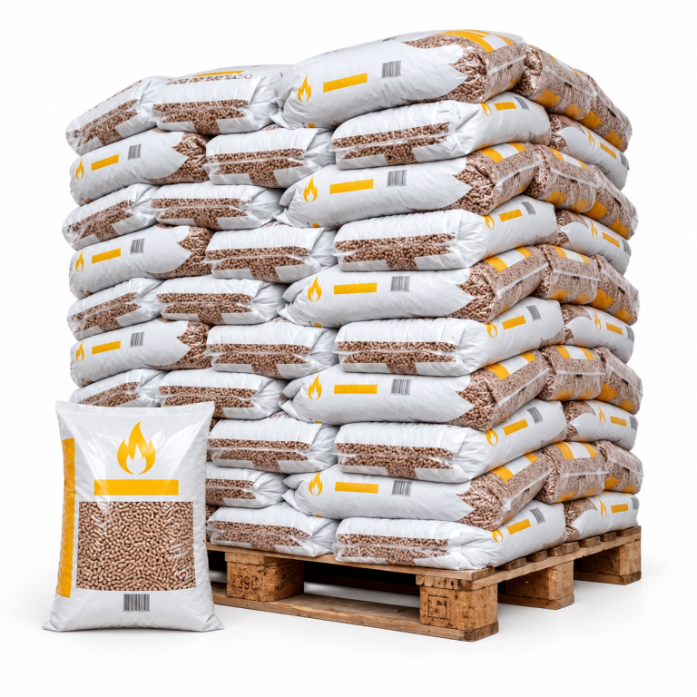 SunPower pellets de madeira – 70 sacos de 15 kg – palete 1.050 kg – 100 % madeira de coníferas – ENplus A1, DINplus & NF