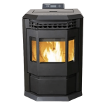 SCHENGER HLP3602 salamandra a pellets preta 9,3 kW A++ totalmente automática Wi-Fi + ECO + TIMER