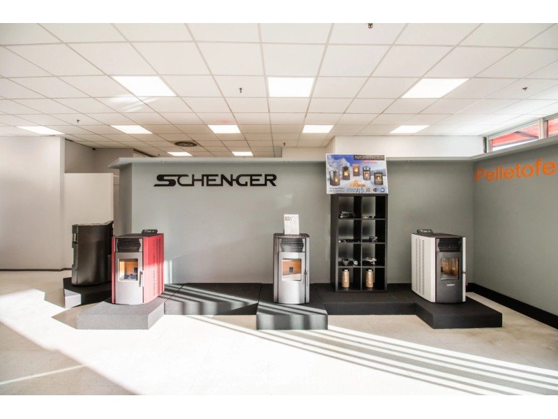 SCHENGER HP51 salamandra a pellets branca 8,8 kW A+ totalmente automática Wi-Fi + ECO + TIMER