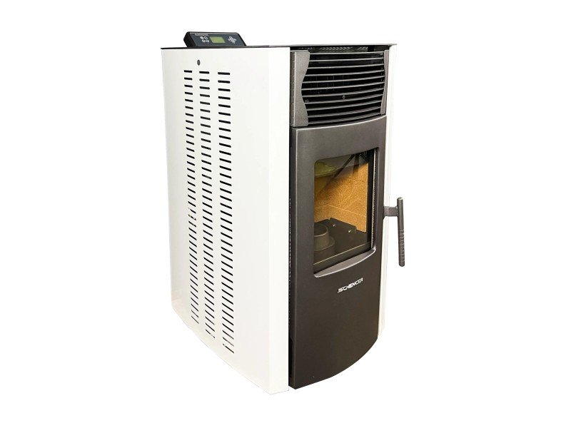 SCHENGER HP51 salamandra a pellets branca 8,8 kW A+ totalmente automática Wi-Fi + ECO + TIMER