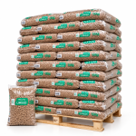 Limouzi pellets de madeira – 66 sacos de 15 kg – palete 990 kg – 100 % madeira de coníferas – DINplus & PEFC