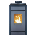 SCHENGER HP07 salamandra a pellets preta 8 kW A++ totalmente automática Wi-Fi + ECO + TIMER