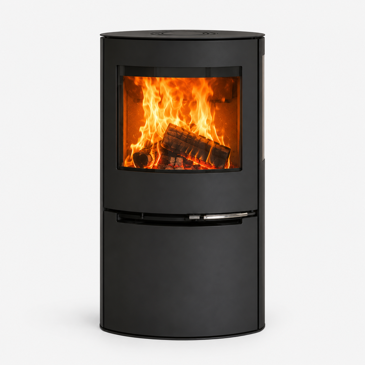 Aduro 21 salamandra a lenha em aço preta 6,5 kW com controlo automático