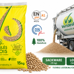 VERTDESHY pellets de madeira – saco ou a granel – 100 % madeira de coníferas – ENplus A1 & DINplus