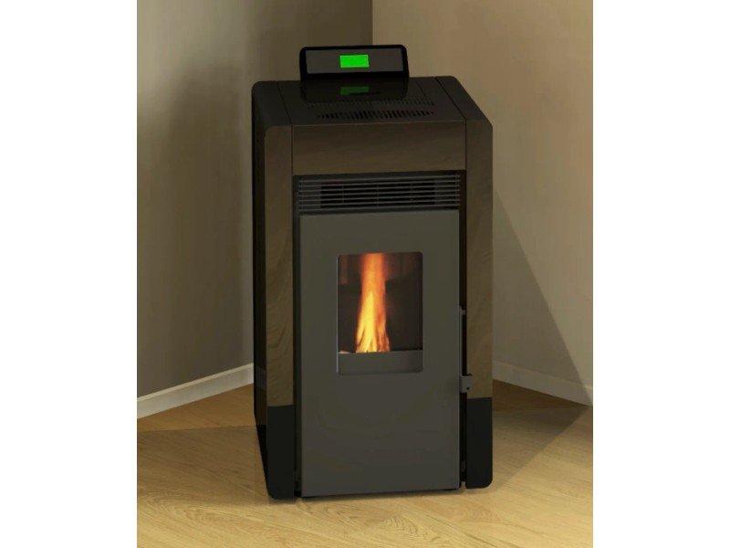 SCHENGER HLP3402 salamandra a pellets preta 5,5 kW A++ totalmente automática Wi-Fi + modo ECO