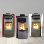 SCHENGER HP51 salamandra a pellets vermelha 8,8 kW A+ totalmente automática Wi-Fi + ECO + TIMER