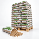 Pyrénées pellets de madeira – 65 sacos de 15 kg – palete 975 kg – 100 % madeira de coníferas – DINplus