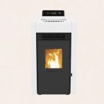 SCHENGER HLP3402 salamandra a pellets branca 5,5 kW A++ totalmente automática Wi-Fi + modo ECO