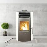 SCHENGER HP51 salamandra a pellets branca 8,8 kW A+ totalmente automática Wi-Fi + ECO + TIMER
