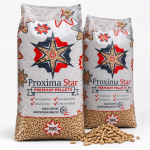 Proxima Star pellets de madeira – 66 sacos de 15 kg – palete 990 kg – 100 % madeira de coníferas