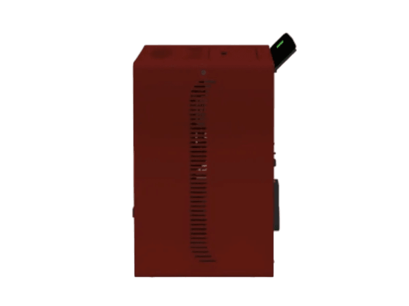 SCHENGER HLP3402 salamandra a pellets vermelha 5,5 kW A++ totalmente automática Wi-Fi + modo ECO