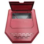 SCHENGER HLP3602 salamandra a pellets vermelha 9,3 kW A++ totalmente automática Wi-Fi + ECO + TIMER