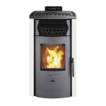 SCHENGER HP51 salamandra a pellets branca 8,8 kW A+ totalmente automática Wi-Fi + ECO + TIMER