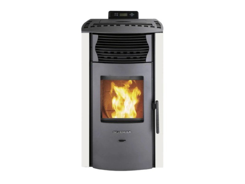SCHENGER HP51 salamandra a pellets branca 8,8 kW A+ totalmente automática Wi-Fi + ECO + TIMER