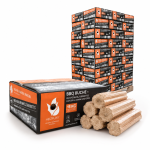 Heizfuxx BBQ briquetes de madeira de faia – 18 embalagens de 18 kg – palete 324 kg