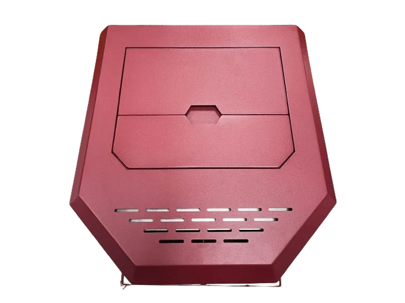 SCHENGER HLP3602 salamandra a pellets vermelha 9,3 kW A++ totalmente automática Wi-Fi + ECO + TIMER