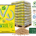 VERTDESHY pellets de madeira – saco ou a granel – 100 % madeira de coníferas – ENplus A1 & DINplus