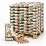 American Premium pellets de madeira – 65 sacos de 15 kg – palete 975 kg – 100 % madeira de coníferas – ENplus A1