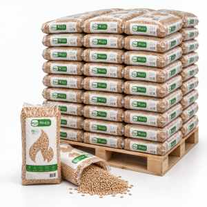 American Premium pellets de madeira – 65 sacos de 15 kg – palete 975 kg – 100 % madeira de coníferas – ENplus A1