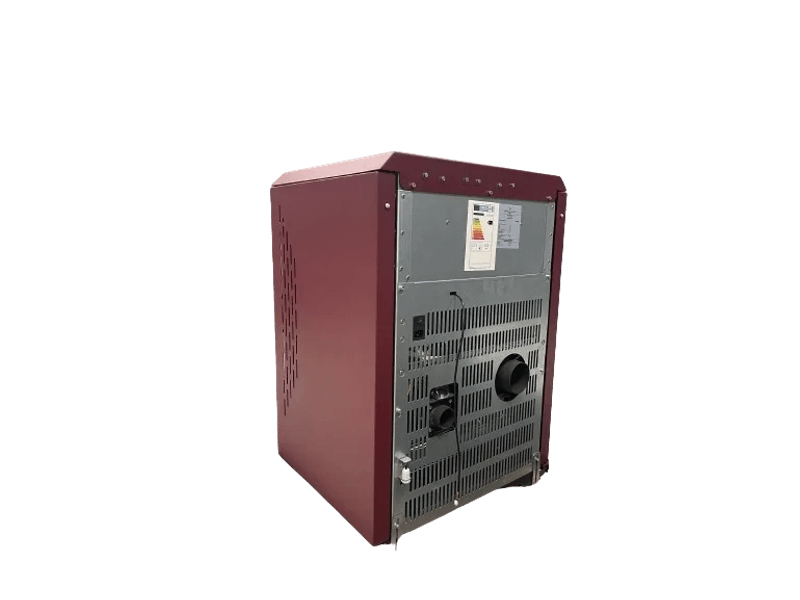 SCHENGER HLP3602 salamandra a pellets vermelha 9,3 kW A++ totalmente automática Wi-Fi + ECO + TIMER