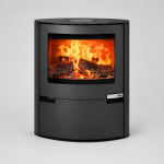 Aduro 15.2 salamandra a lenha em aço preta 6,5 kW com controlo automático