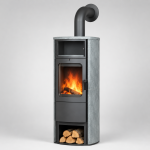 Hark Opera-B salamandra de combustão contínua creme 7 kW com controlo automático – classe A+