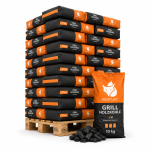 Heizfuxx carvão vegetal qualidade profissional – 36 sacos de 10 kg – palete 360 kg