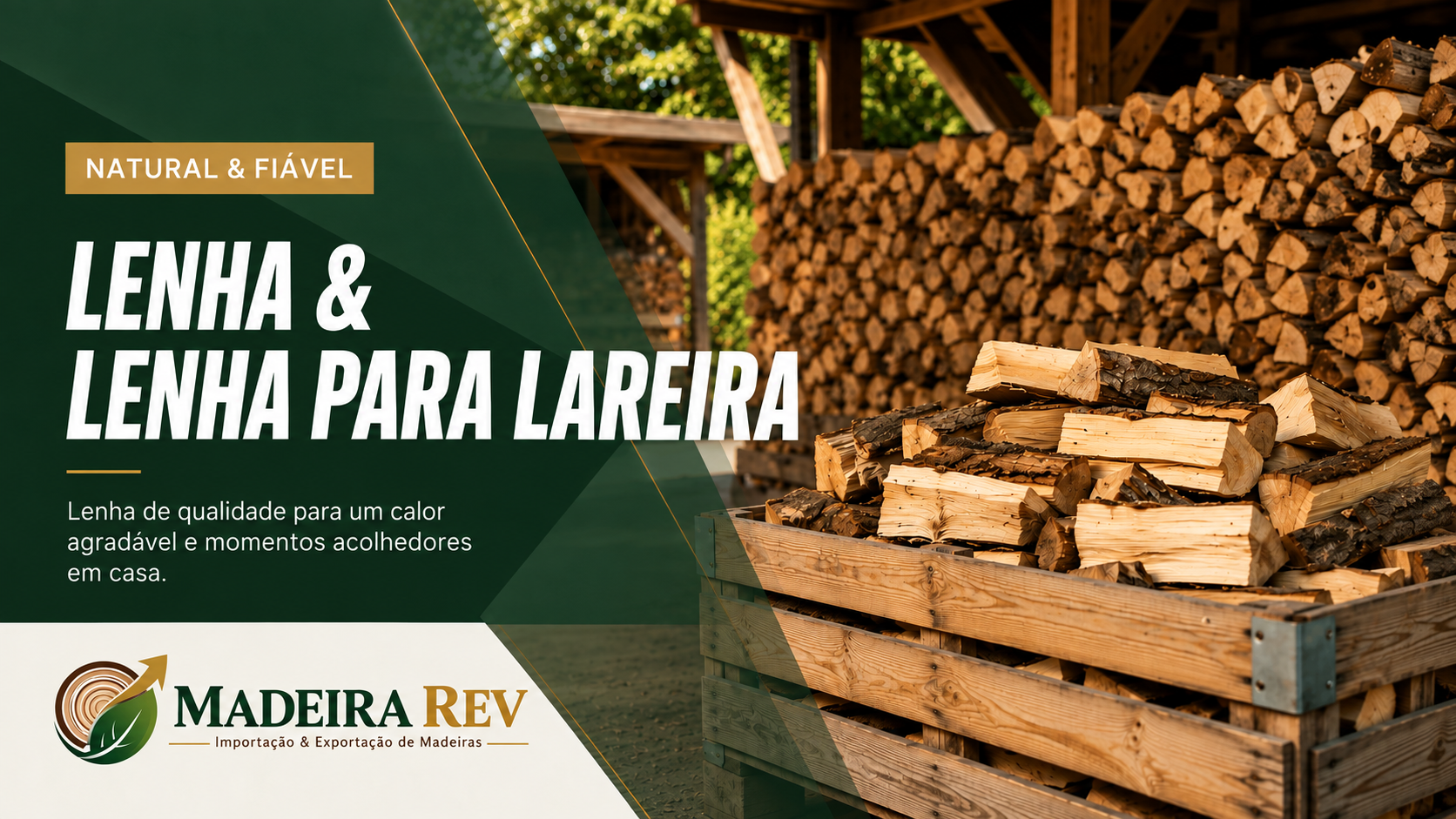 Lenha e madeira para lareira na MADEIRA REV