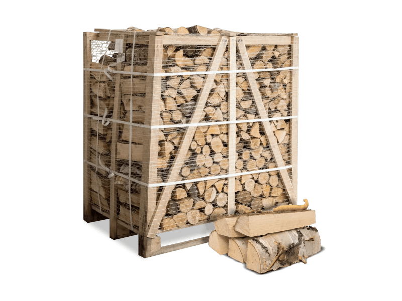 Heizfuxx lenha de bétula – 1 metro cúbico aparente / aprox. 500 kg
